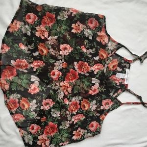 ambiance apparel top cami flower